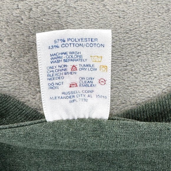 Vintage 1995 Jerzees Wild West Shirt Graphic Green Short Sleeve T-Shirt USA L - Picture 6 of 8